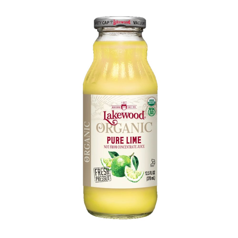 LAKEWOOD: Organic Pure Juice Lime, 12.5 oz