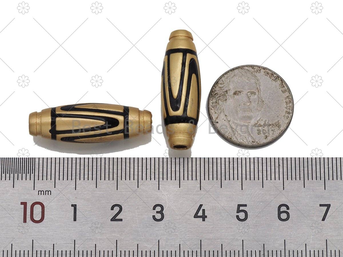 Enamel Barrel Shape Spacer Beads, Sku#L646