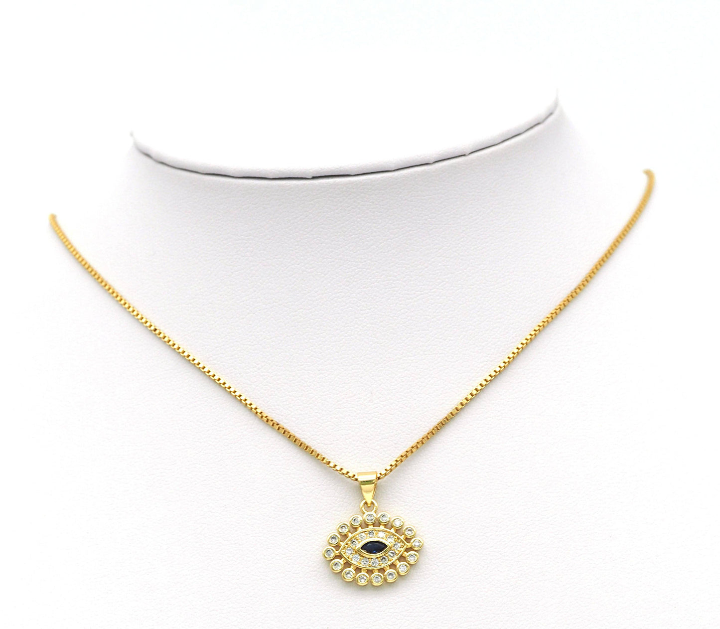 CZ Evil Eye Charm, Sku#JL91