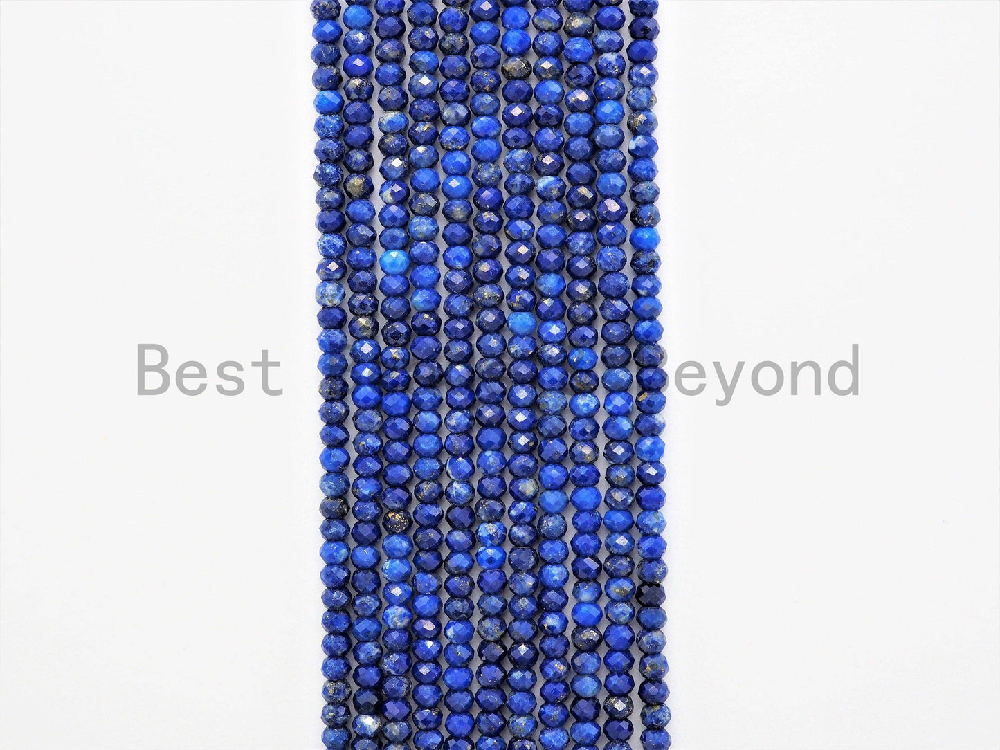 High Quality Natural Lapis Faceted Rondelle Beads,2x3mm bead