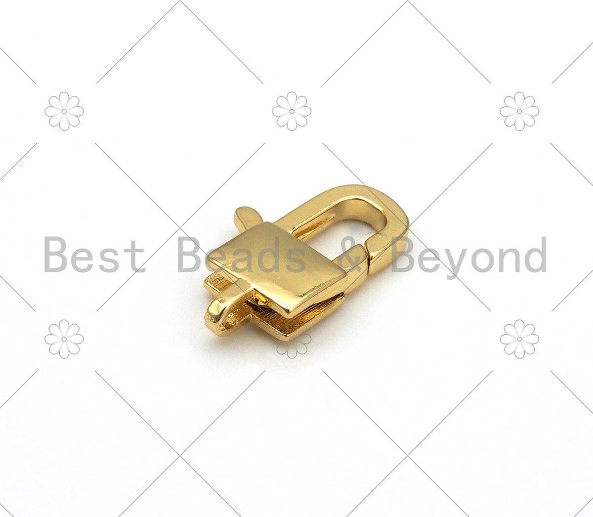 High Quality Lock Lobster Claw Clasp, 18K Gold Filled Simple Lobster Claw Clasp, Lobster Claw, Wholesale Lobster Claw, 9x20mm,Sku#LK444