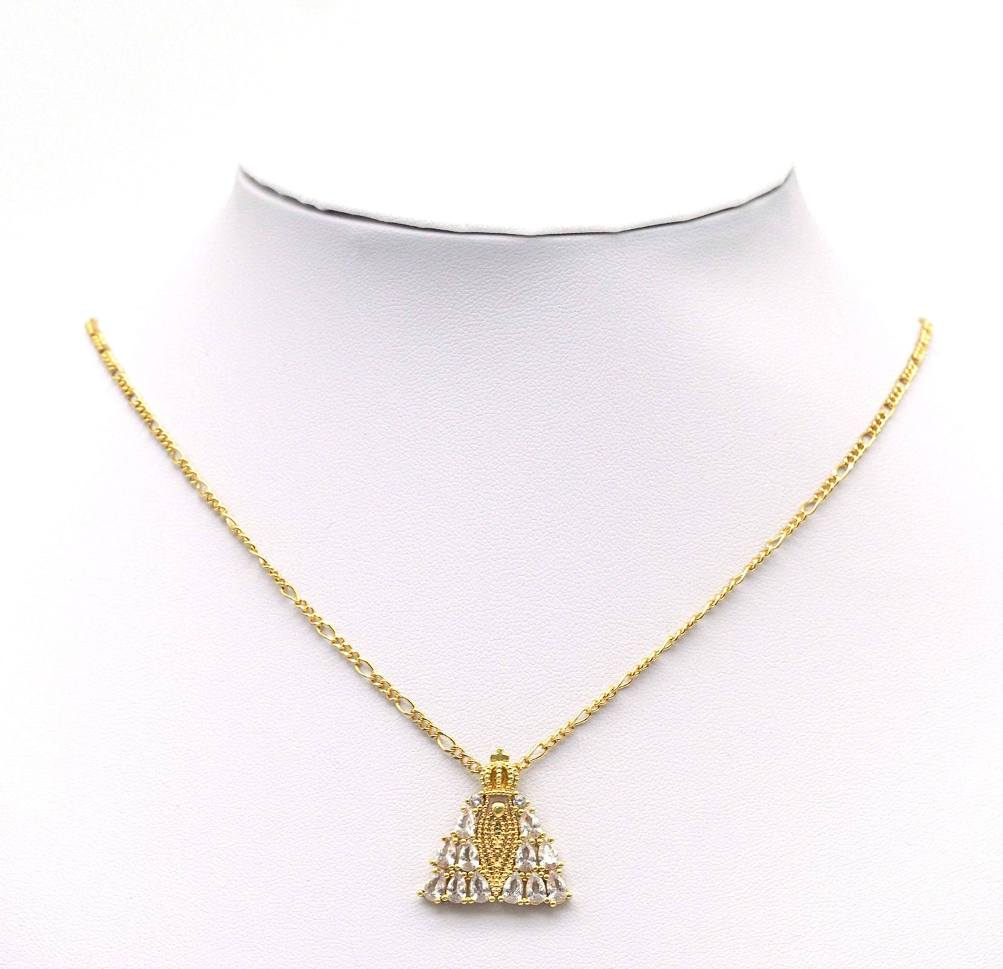 Baguette CZ Triangle Charm, Sku#L686