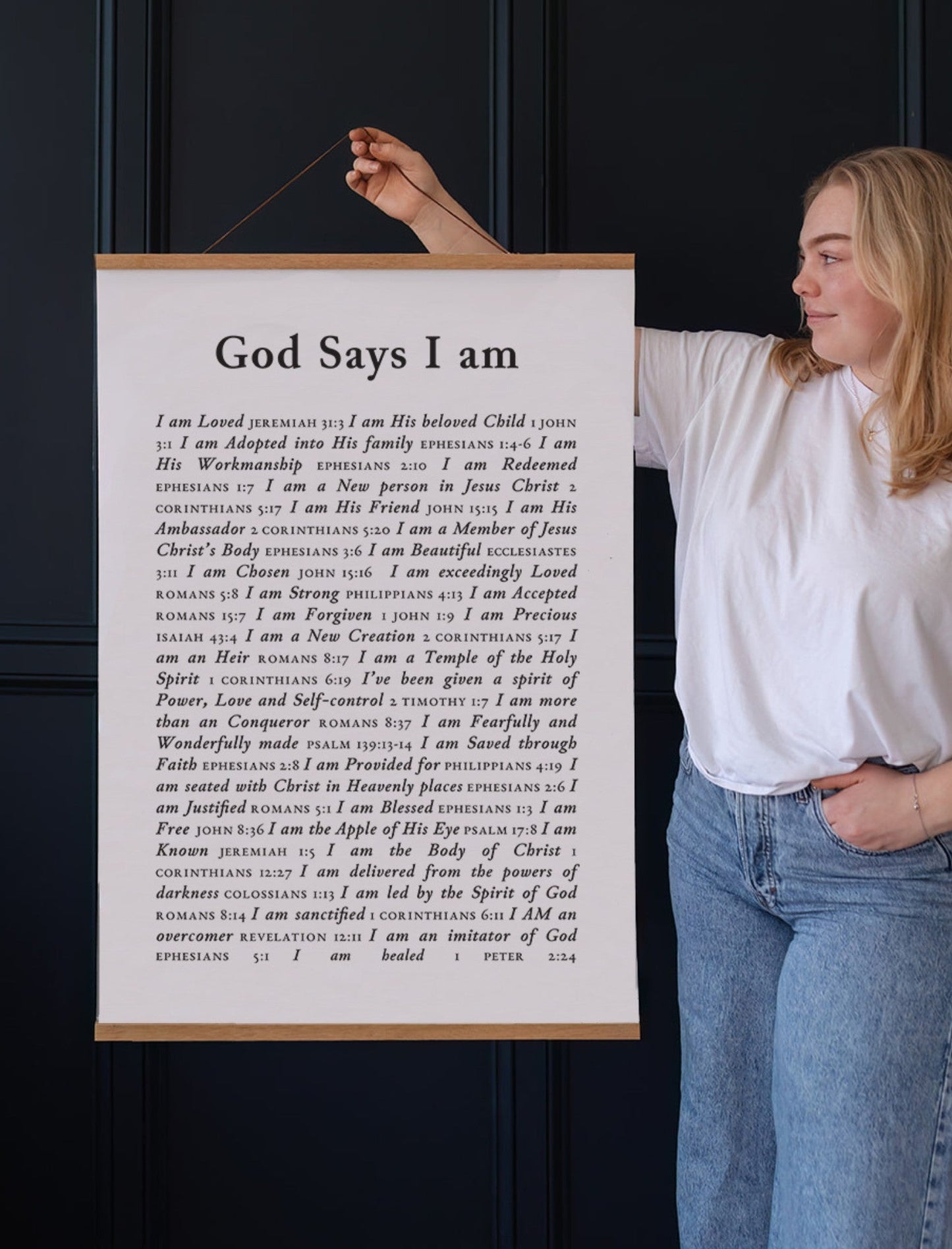 Poster: God says I am