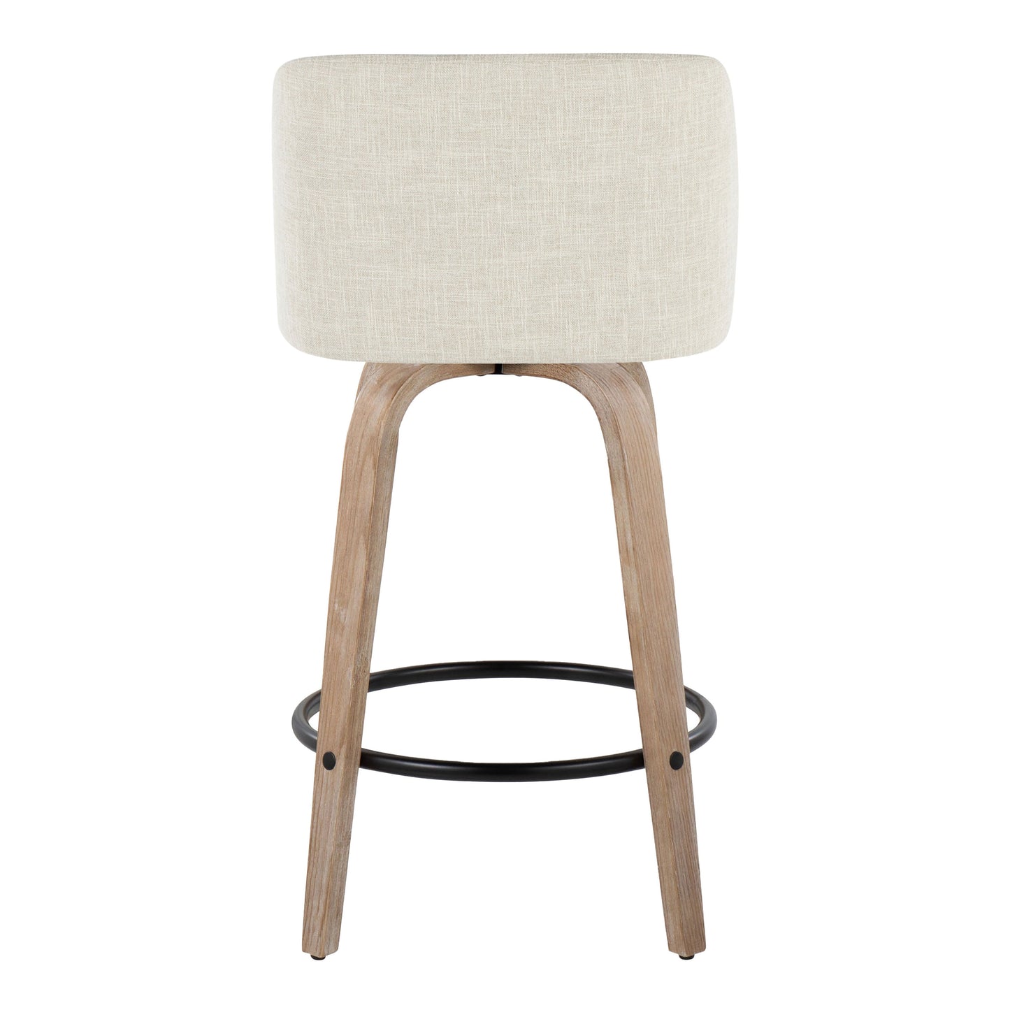 26" Contemporary Fixed-Height Counter Stool with Swivel