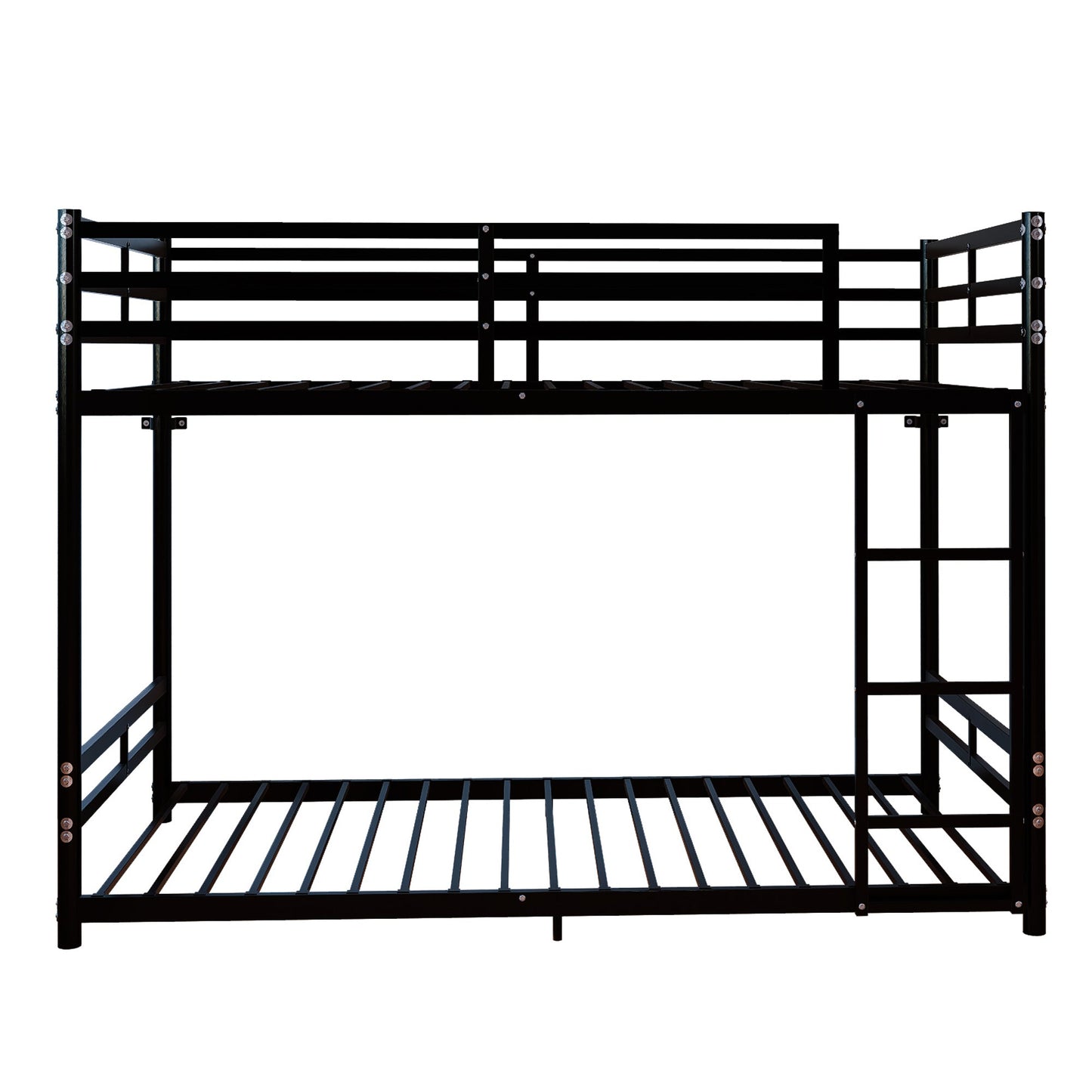 Bunk Bed with Ladder and High Guardrail