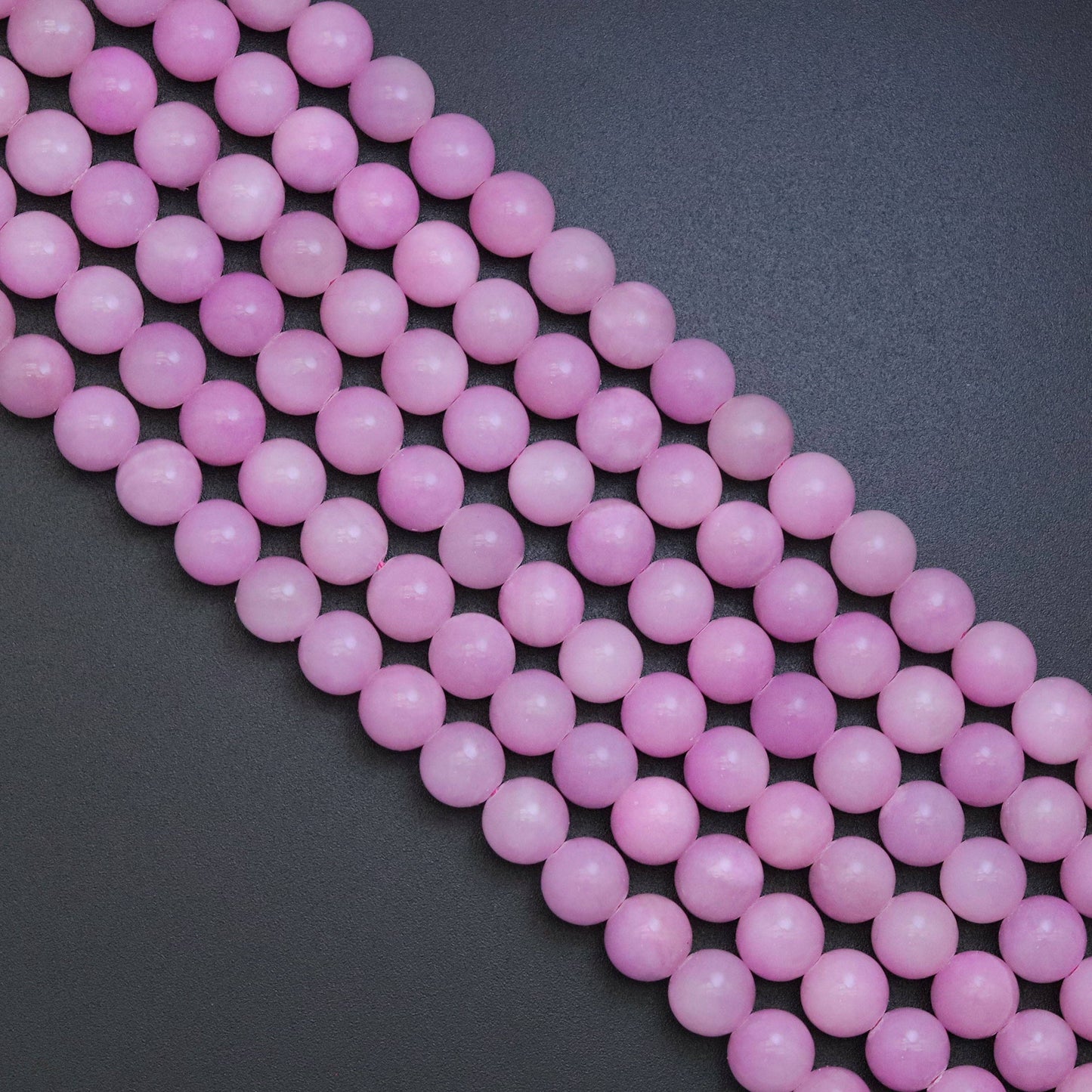 Kunzite Jade Round Smooth Beads, 15inch full strands, Sku#U1852
