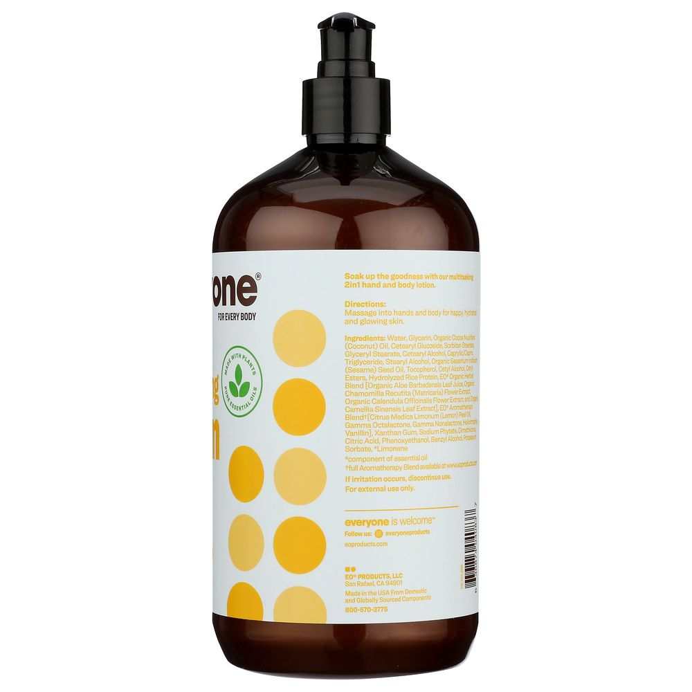 EVERYONE: Everyone 3-in-1 Coconut Plus Lemon Lotion, 32 oz