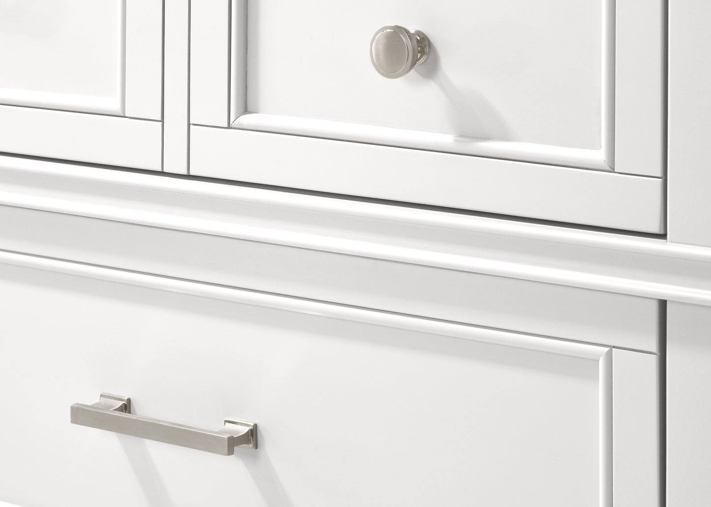 White 5 Drawer Chest