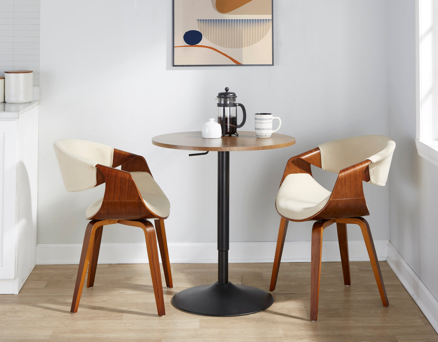 Contemporary Adjustable Bar Table