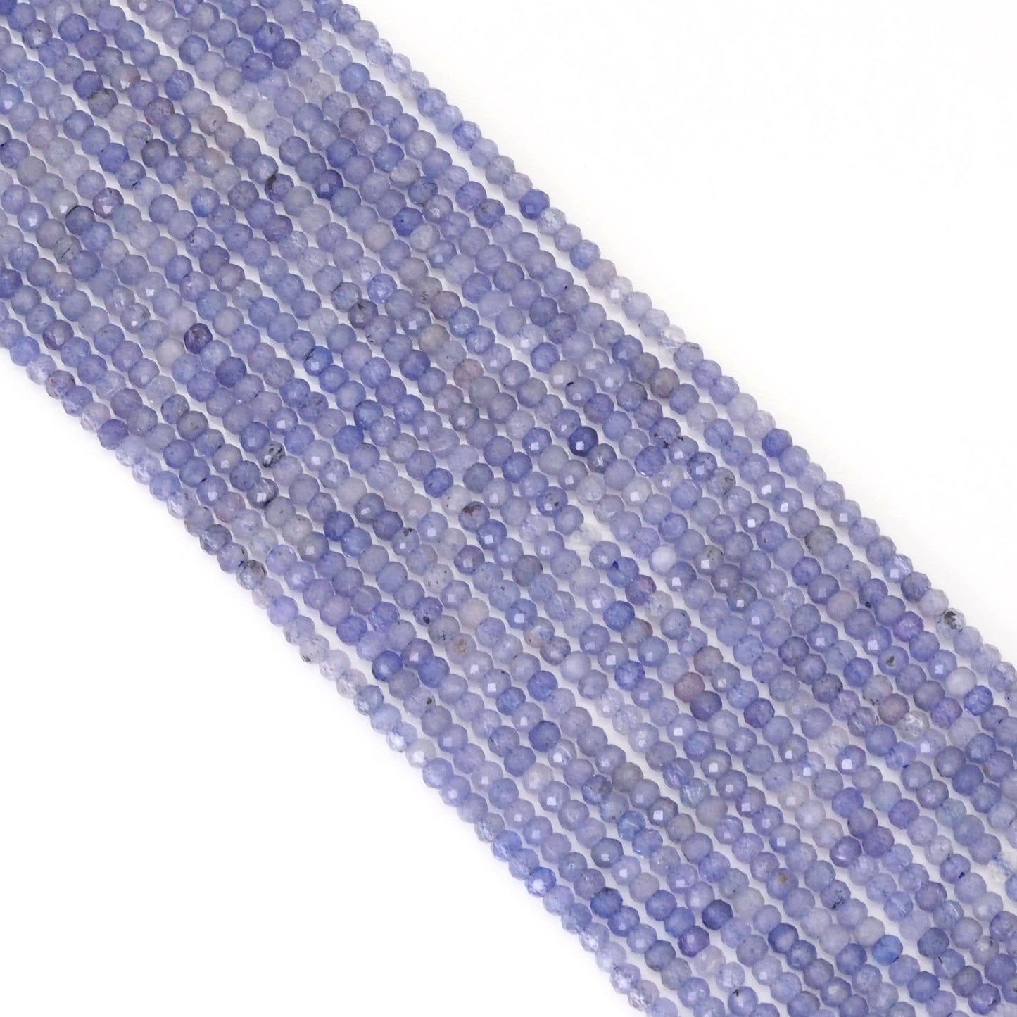 2x3mm Genuine Tanzanite Faceted Rondelle Beads, Sku#U1699