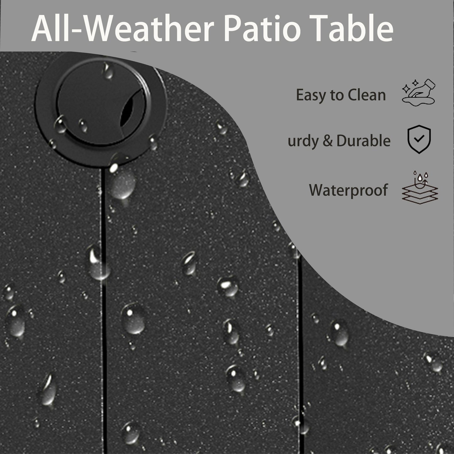 5 Pieces Outdoor Patio Dining Set