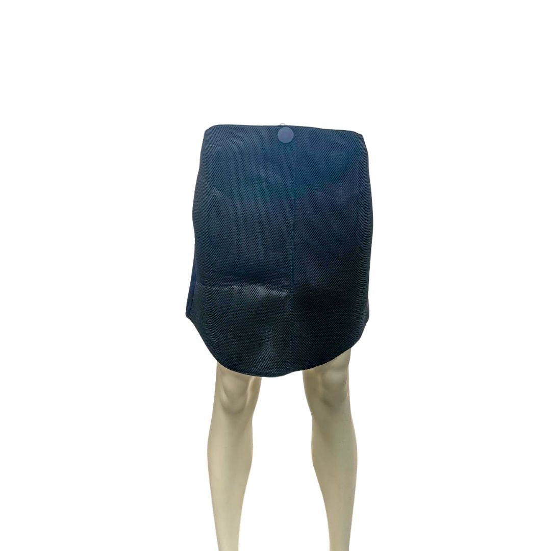 Emporio Armani Satin Techno Two-tone Mini Skirt, Size 4US