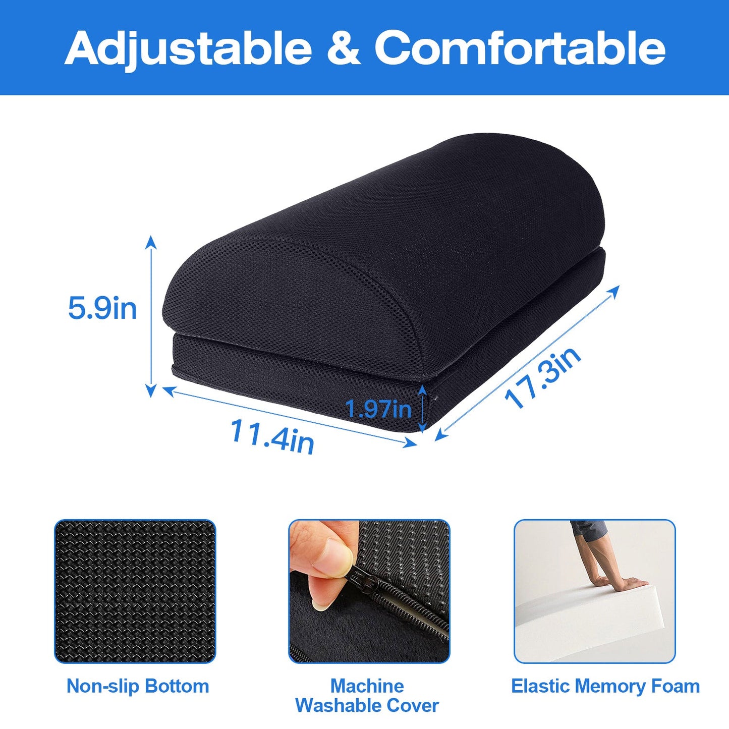 Under Desk Ergonomic Footrest for Home Office