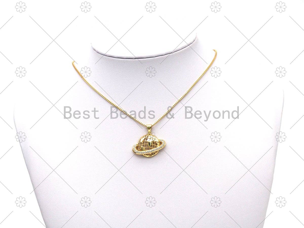 CZ Earth Charm, Sku#LK558