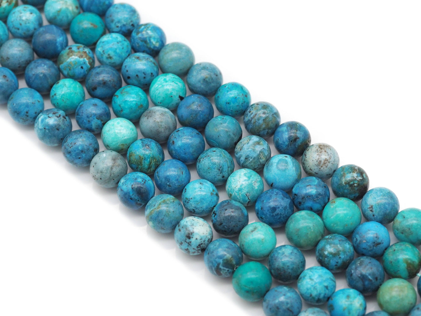Genuine High Quality Chryscolla Round Smooth Beads, Sku#U1383