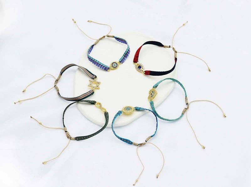 New Style Pull Tie Bracelet Wave Bracelet Friendship Bracelet, sku#O109