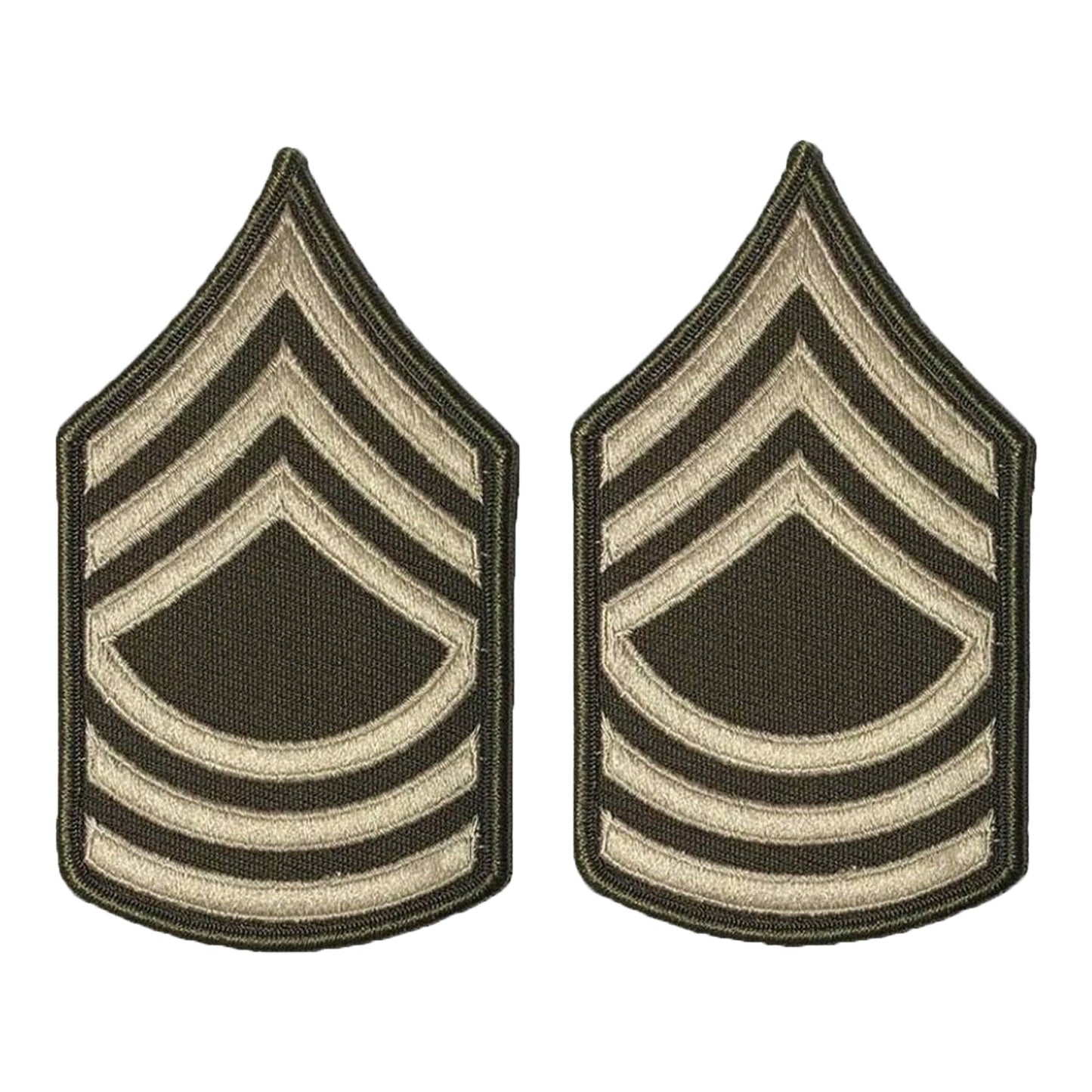 U.S. Army AGSU E8 Master Sergeant Chevron Sew-On Rank (male)