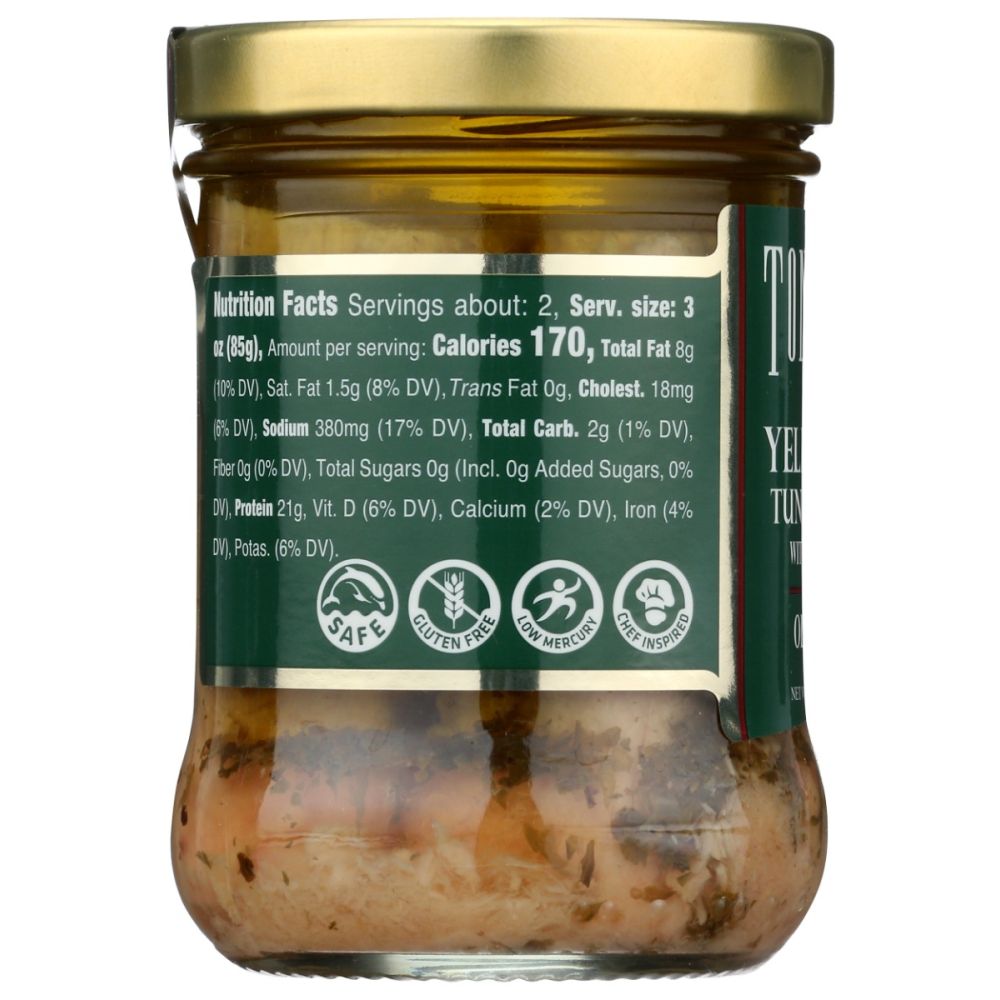 TONNINO: Tuna Fillets with Oregano in Olive Oil, 6.7 oz
