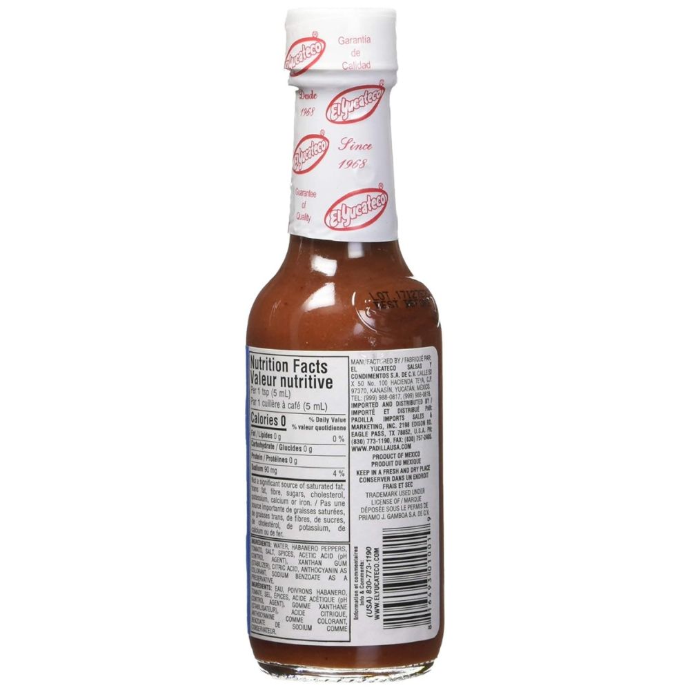 EL YUCATECO: Red Habanero Hot Sauce, 4 oz