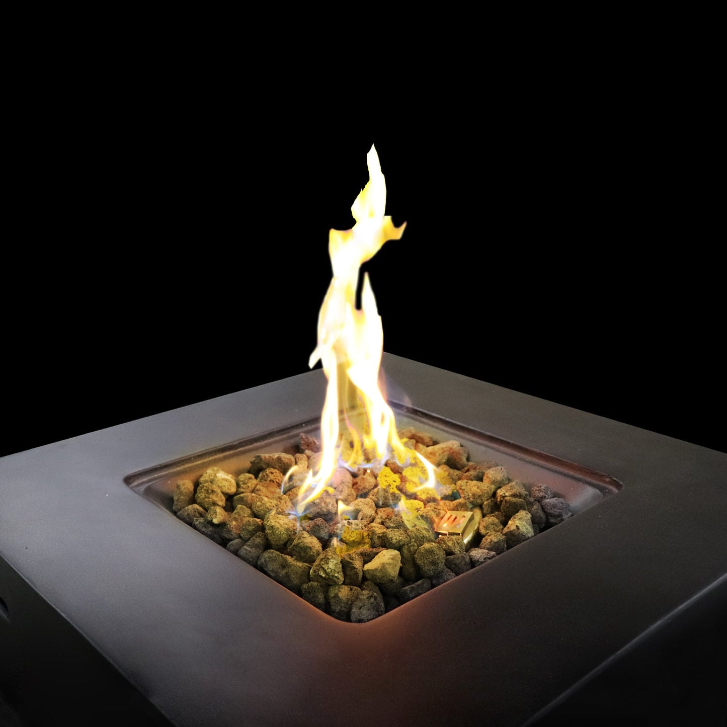 Fiber Reinforced Concrete Propane Gas Fire Pit Table
