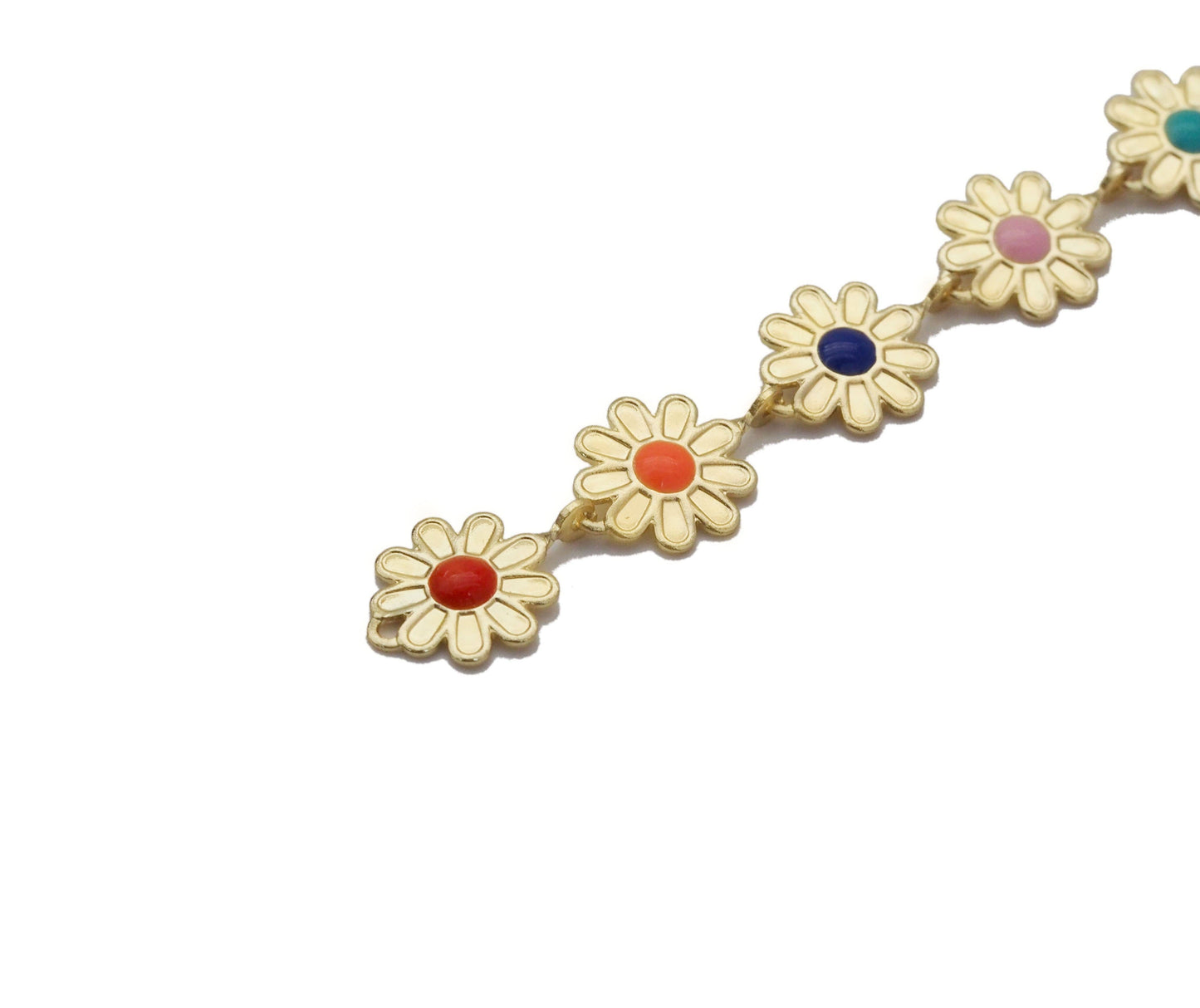 Colorful Daisy Flower Chain By Yard/Necklace Choker, sku#LS22