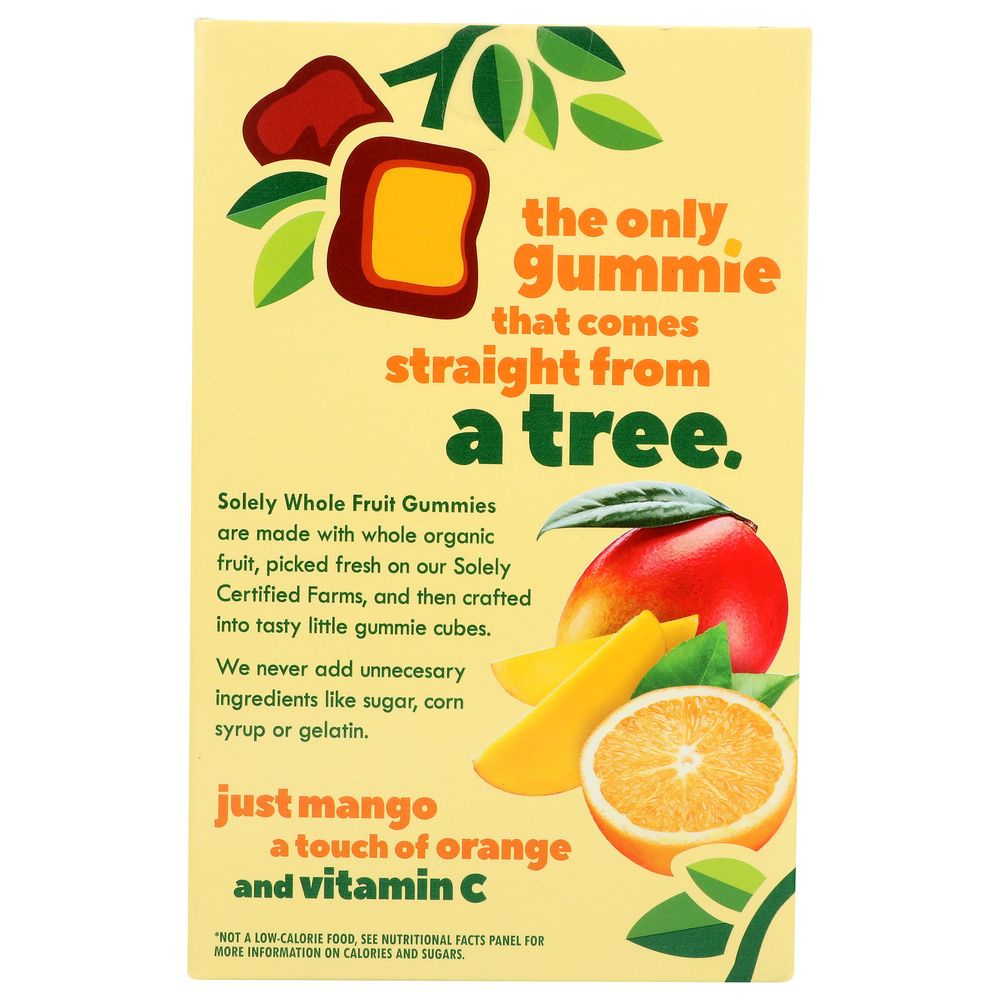 SOLELY: Fruit Gummies Mango Orng, 3.5 oz