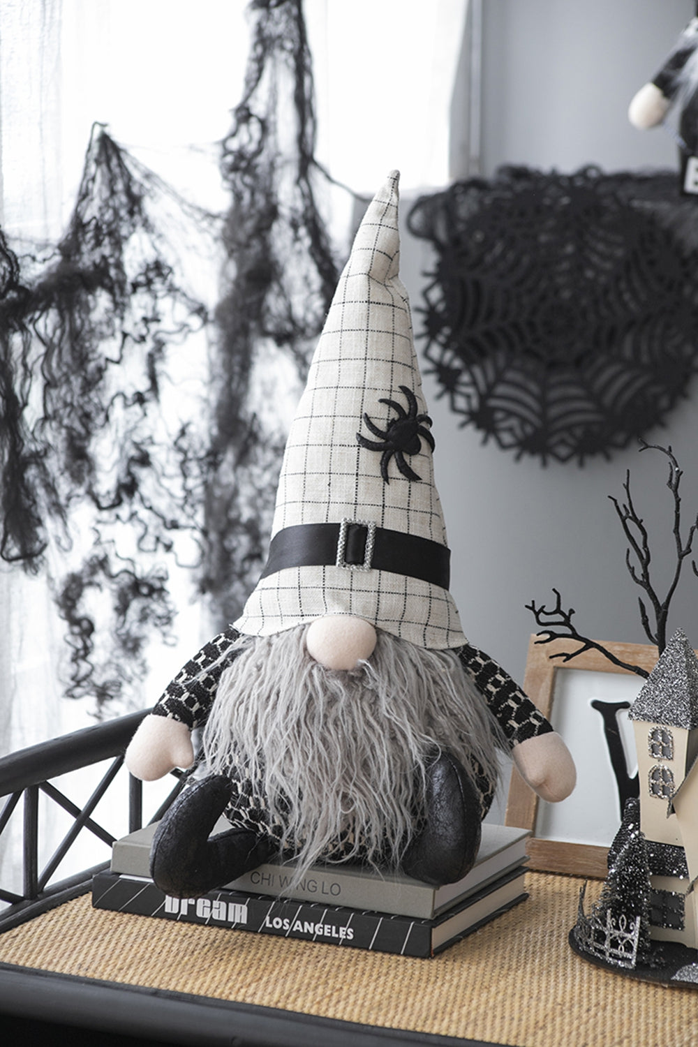 Set of 2 Fabric Sitting Gnome Decorations