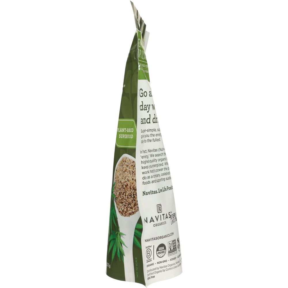 NAVITAS Organic Shelled Hemp Seeds, 8 oz
