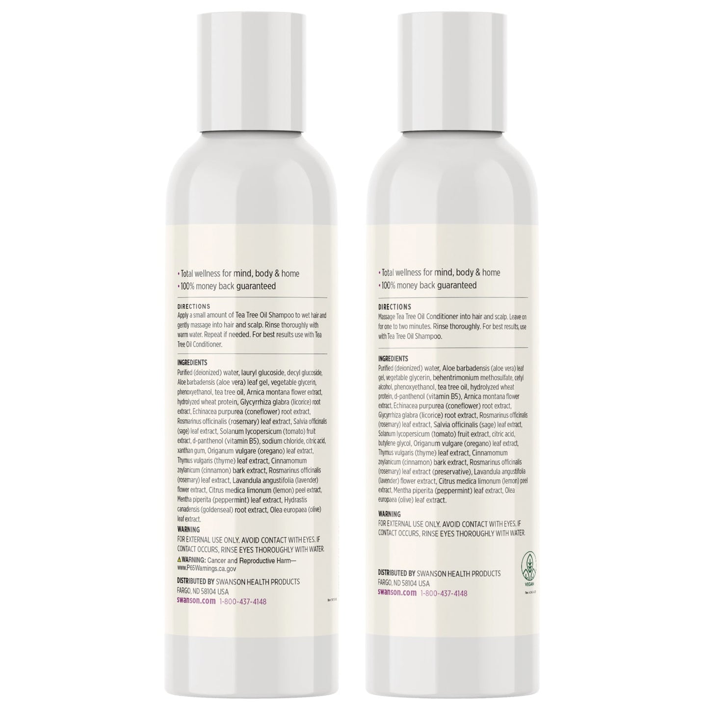 Tea Tree Oil Shampoo & Conditioner Combo Pack