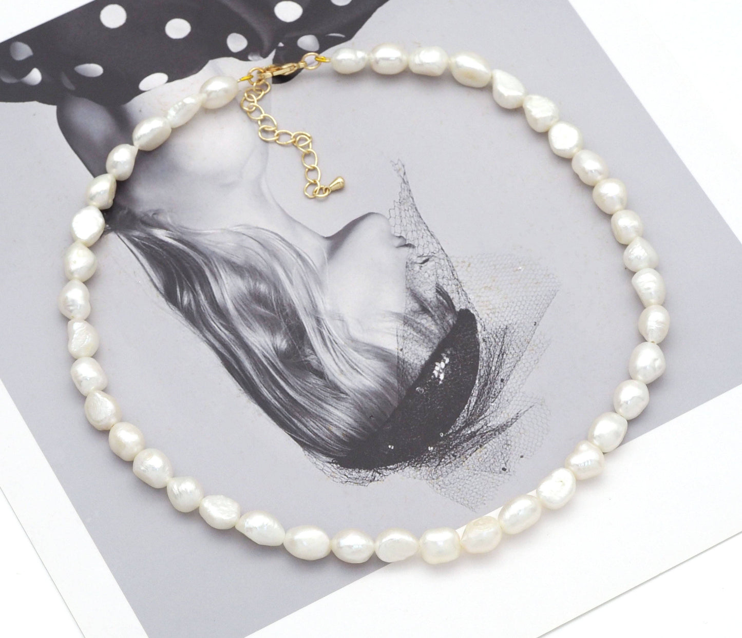 Freshwater Pearl Adjustable Necklace,sku#EF243