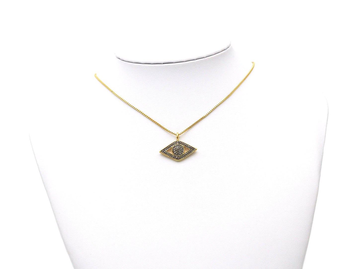 CZ Evil Eye Charm, Sku#LK583