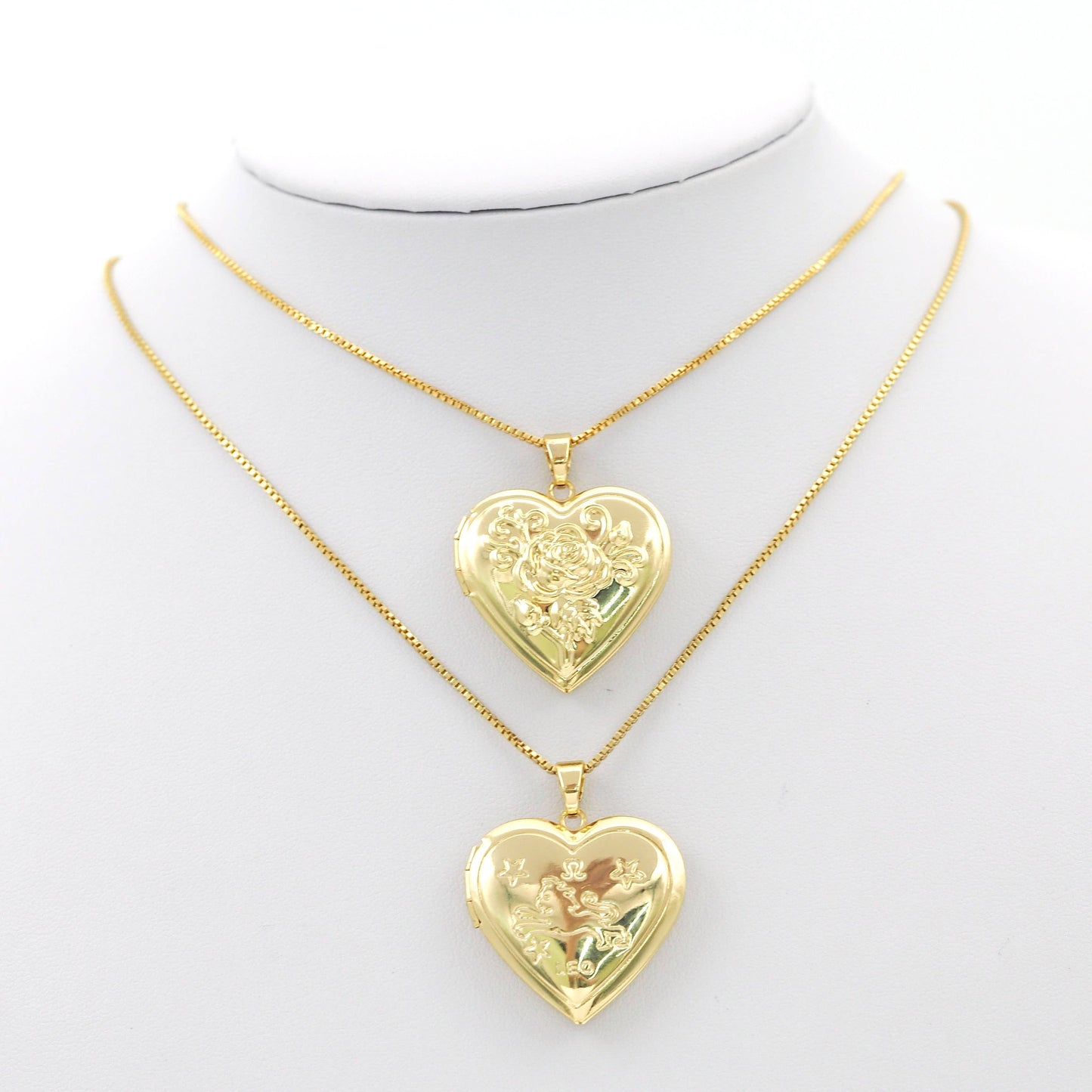 Lockets Heart with Rose Horse Pendant, Sku#FH188