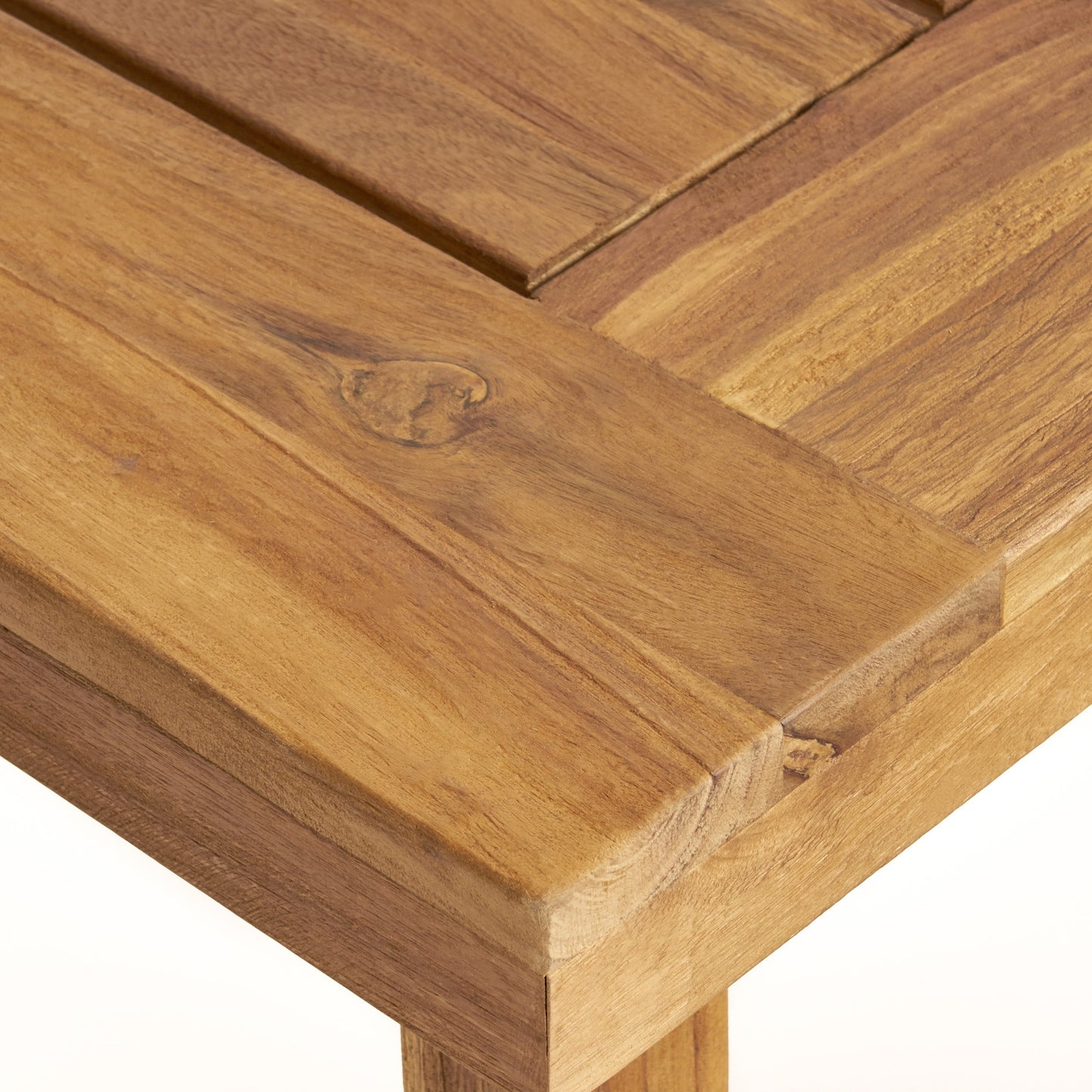 Outdoor 69" Acacia Wood Dining Table, Sandblast