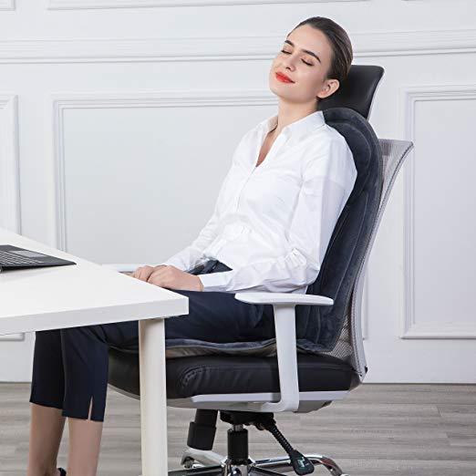 Snailax 6 Motor Vibrating Seat Cushion with Heat & Vibration Massager