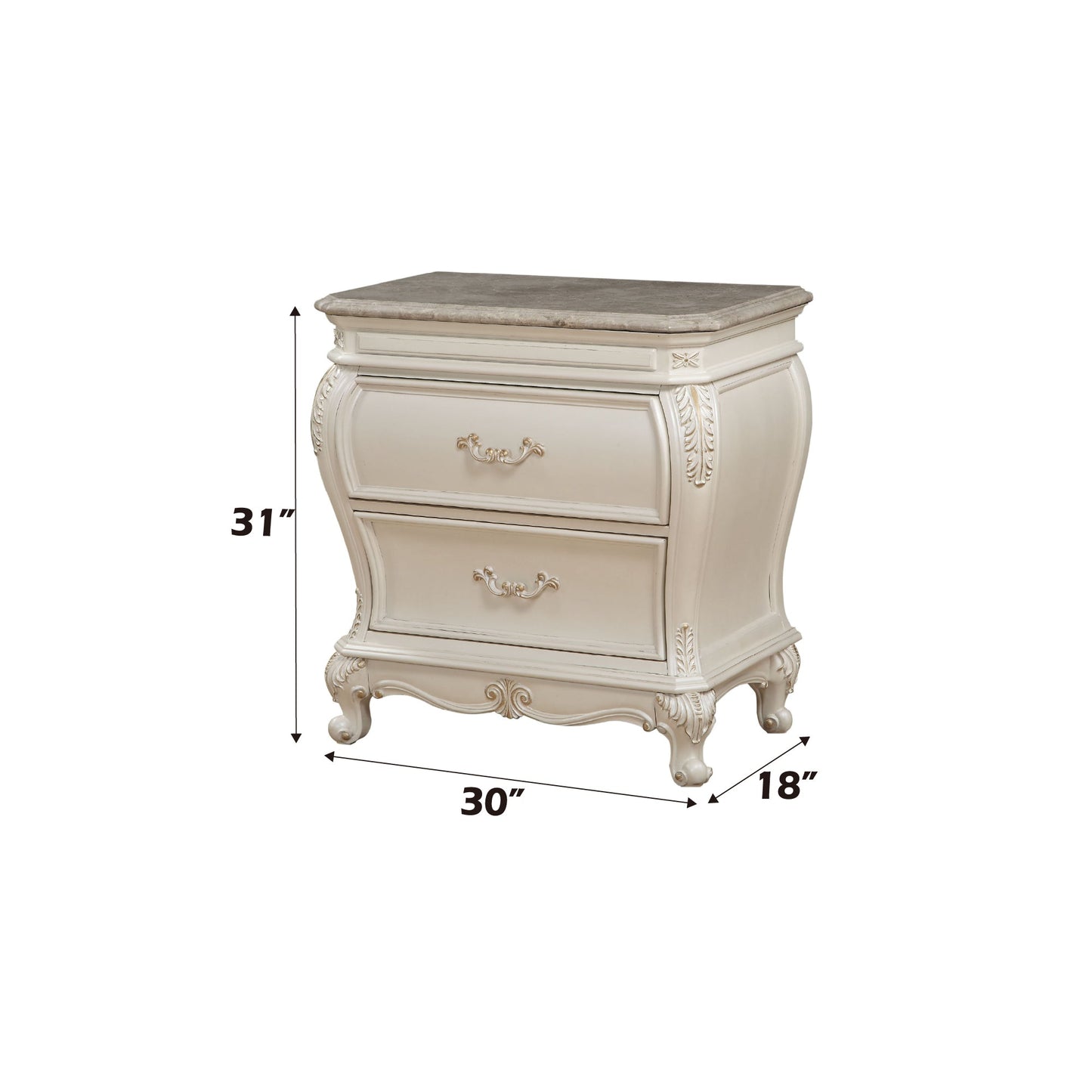 Chantelle Pearl Nightstand