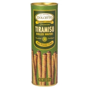 Dolcetto Tiramisu Rolled Wafers 3oz
