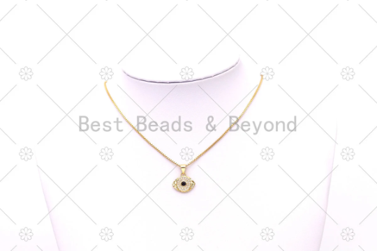 CZ Evil Eye Charm, Sku#LK543