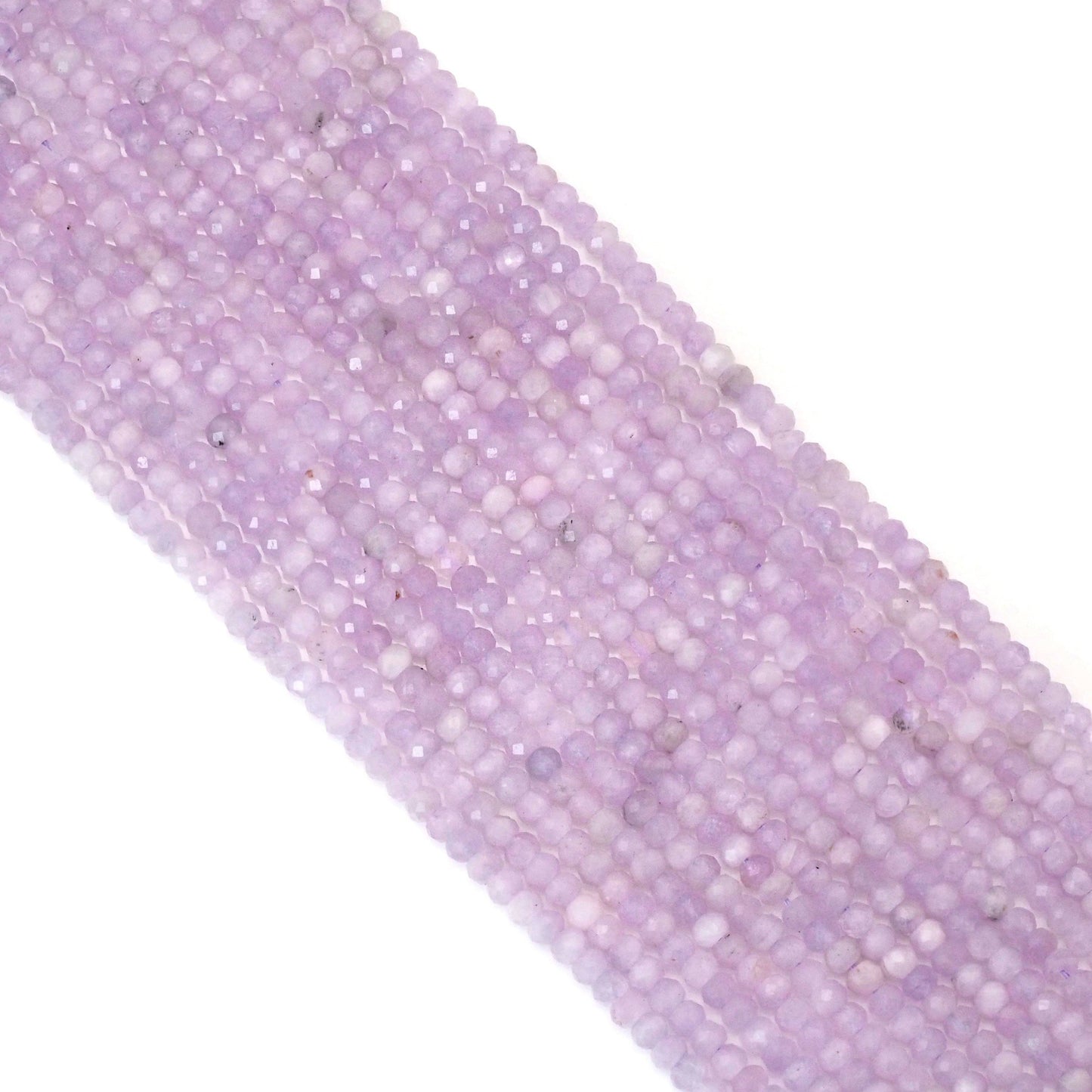 3x4mm Genuine Kunzite Faceted Rondelle Beads, Sku#U1695