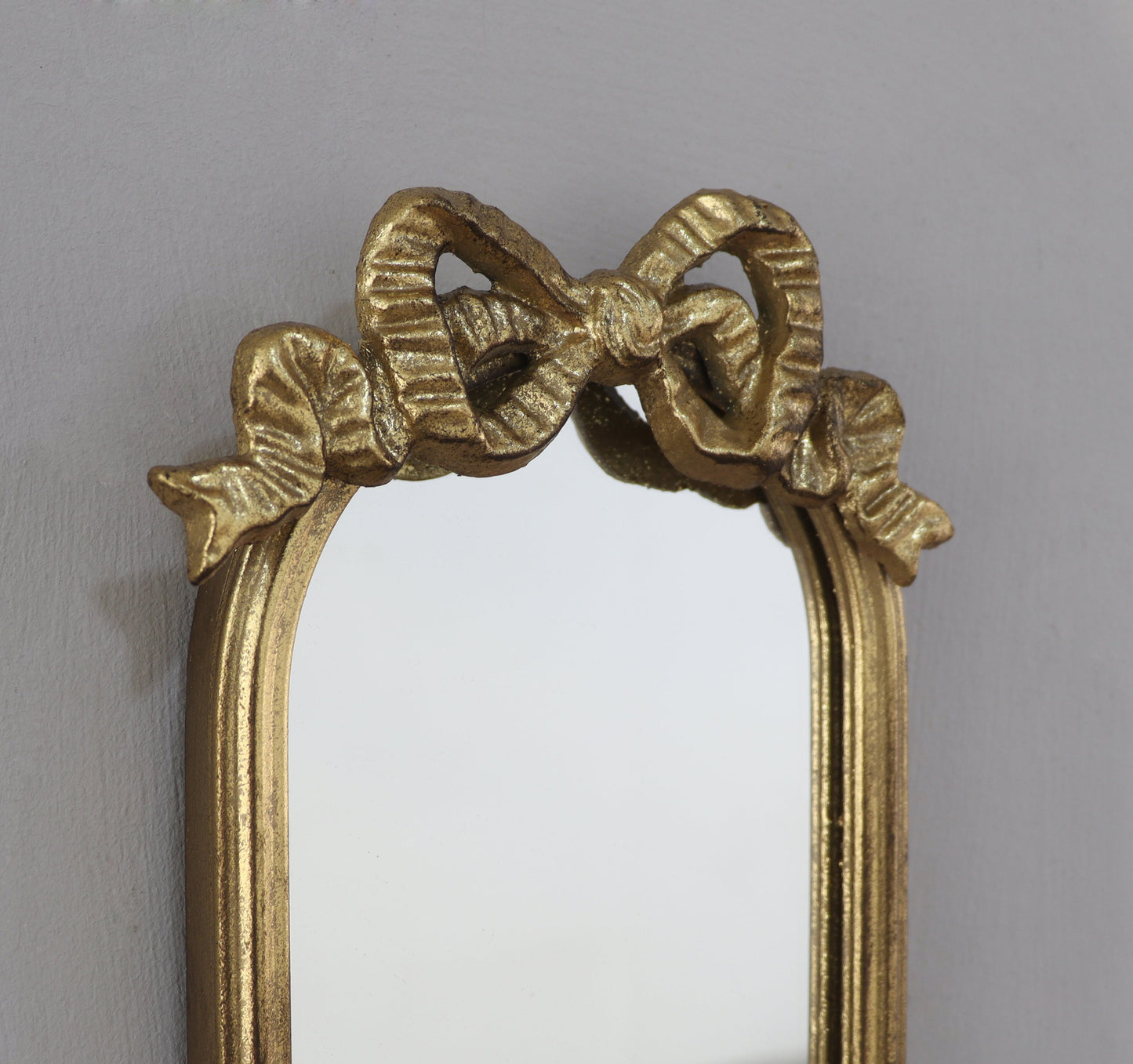 Set of 2 Bow-Top Mirrored Sconce