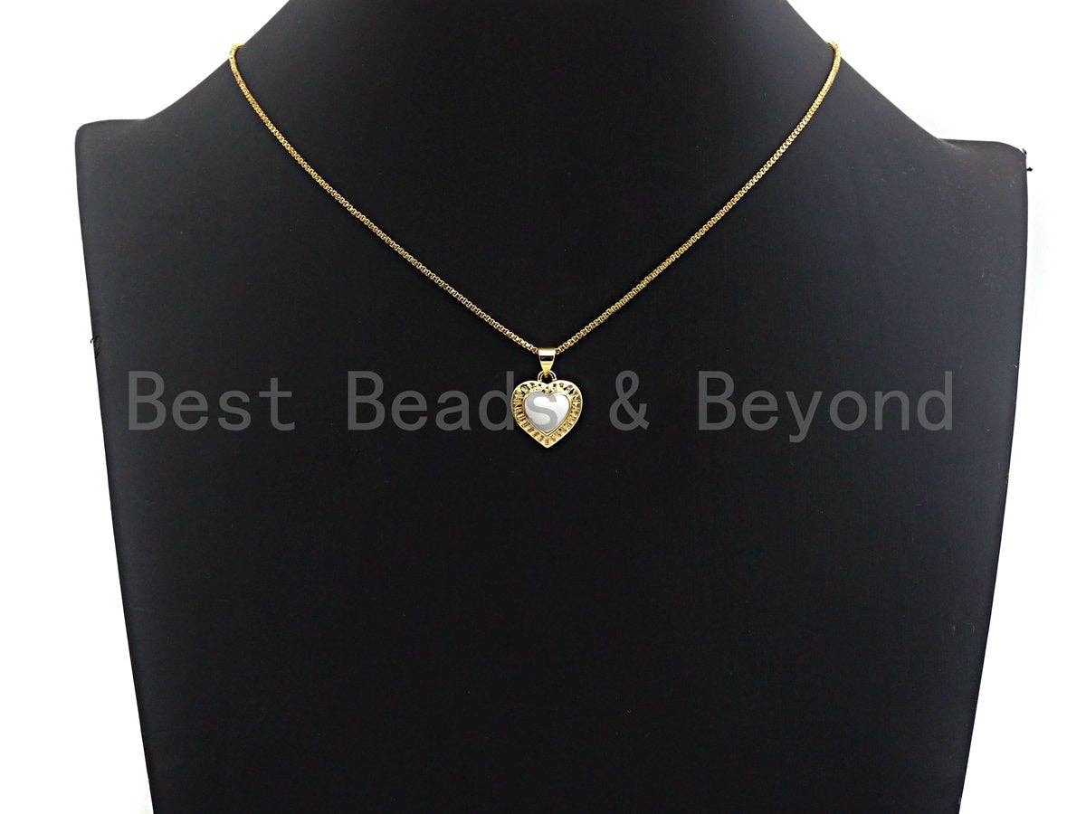 Enamel Colored heart Pendant, CZ Micro Pave Oil Drop Heart pendant, Enamel Jewelry, 15x16mm, sku#F940