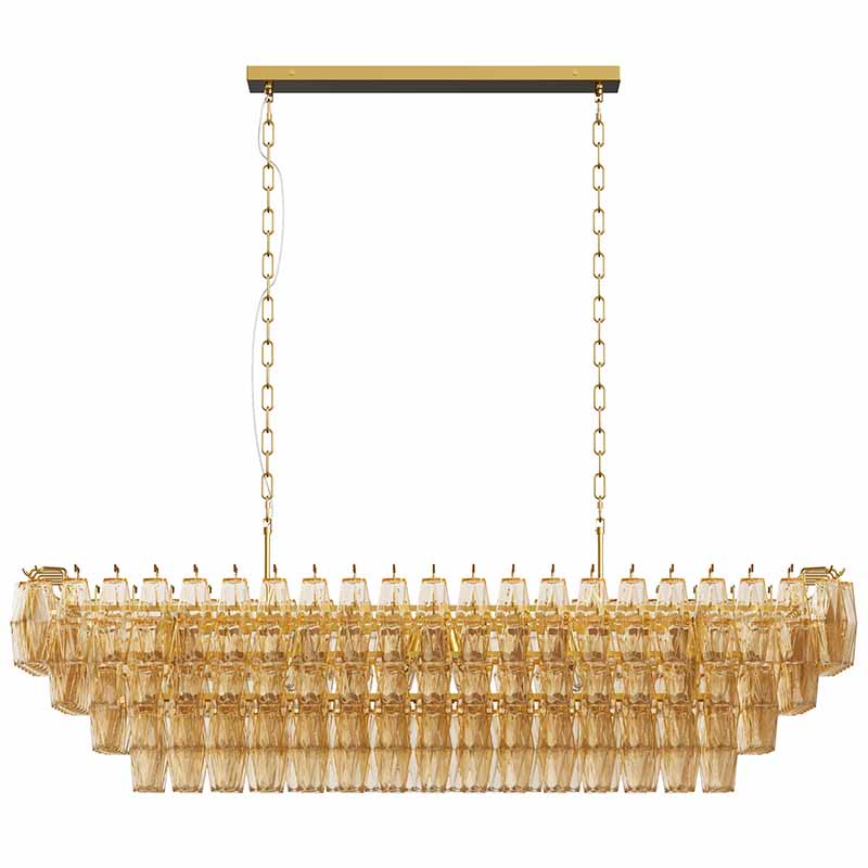 Modern Chandeliers for Dining Room, 54" Large Rectangle