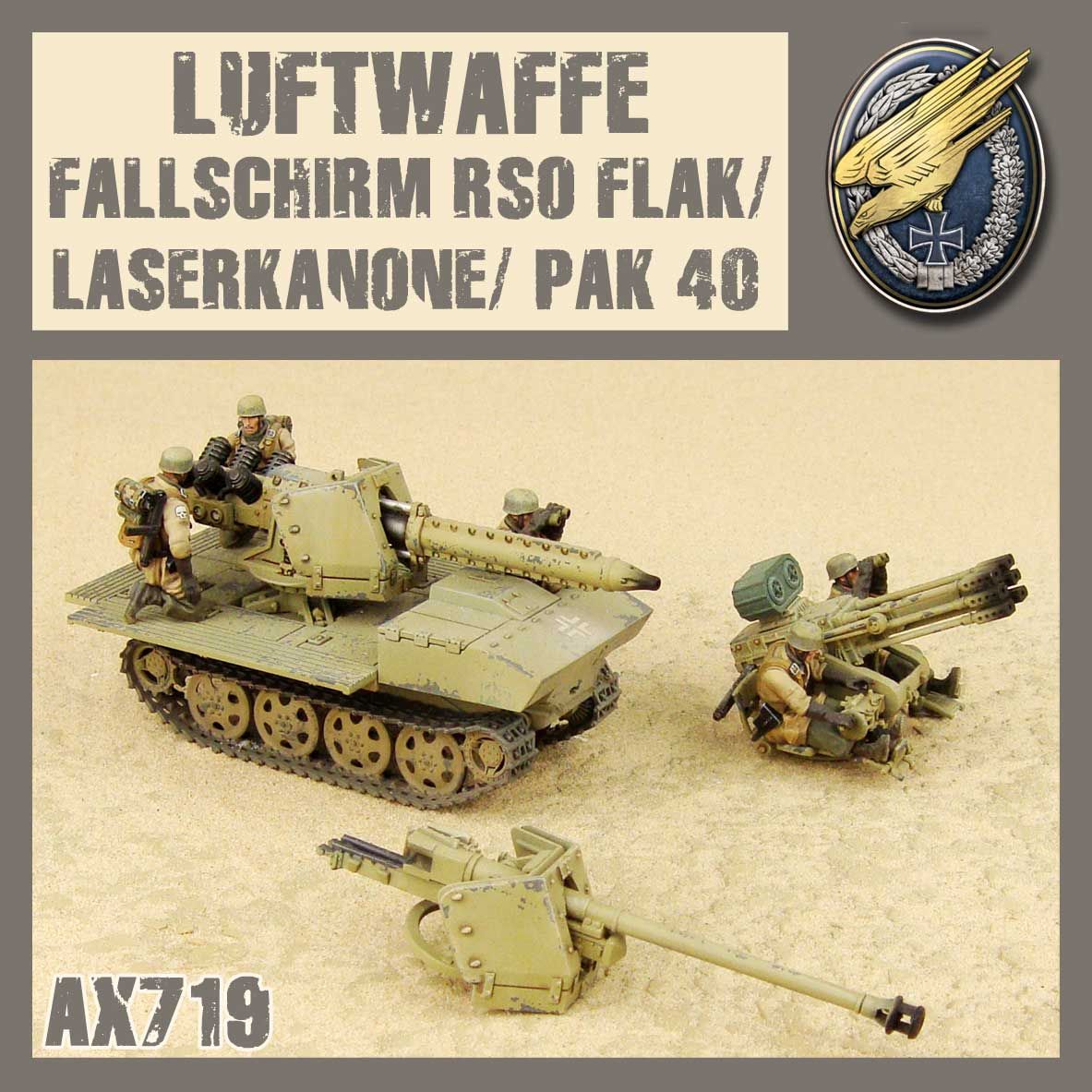 DUST 1947: Fallschirmjäger RSO Flak3/Pak40/Laserkanone