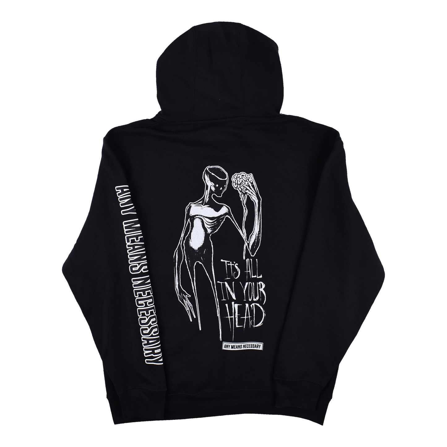 It's All In Your Head Pullover Hoodie Black