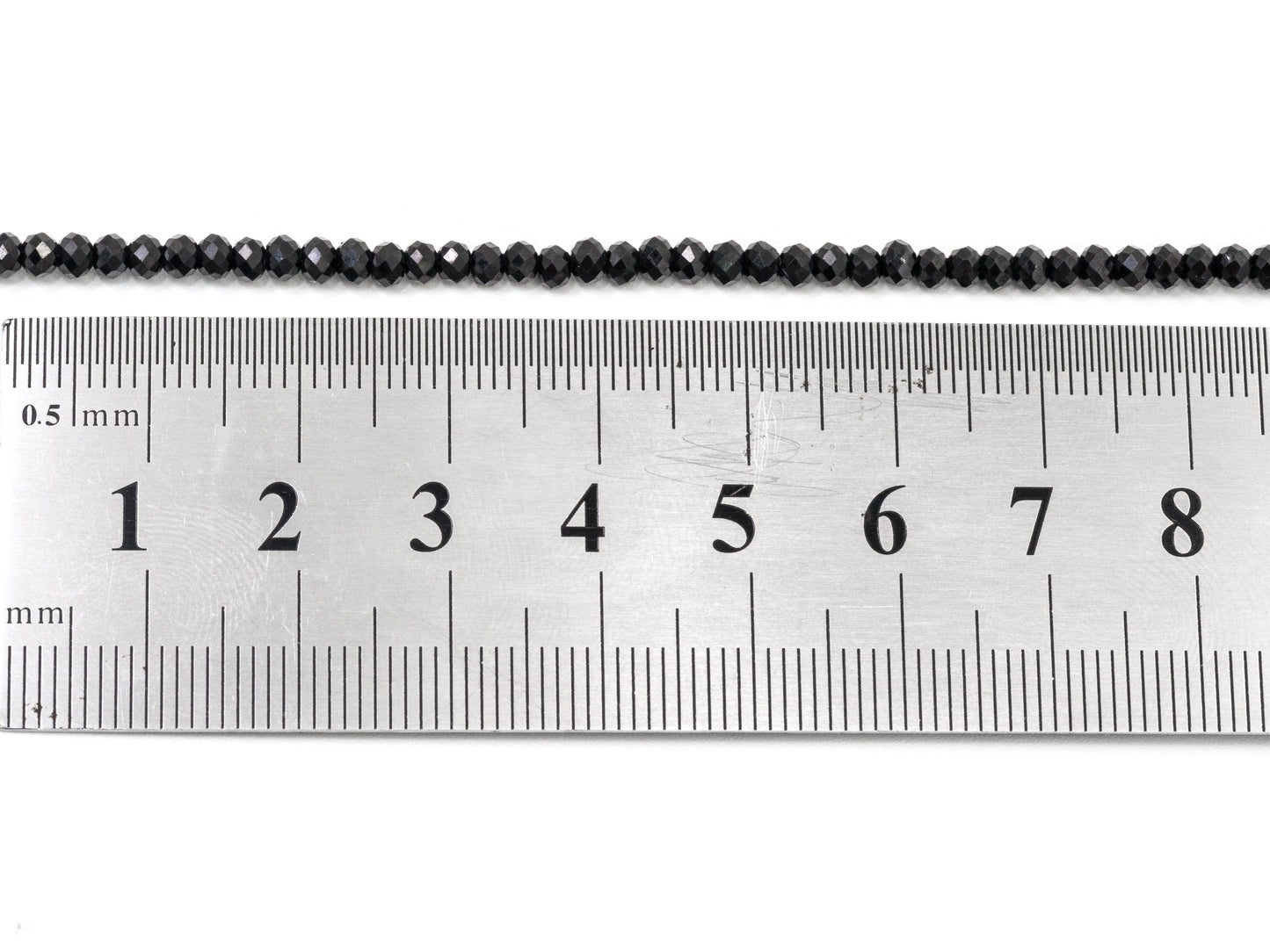 Top Quality Faceted Black Spinel Round Beads 3/4/6/8mm Gemstones Beads,Black Spinel Beads,15.5" Full Strand,SKU#U104