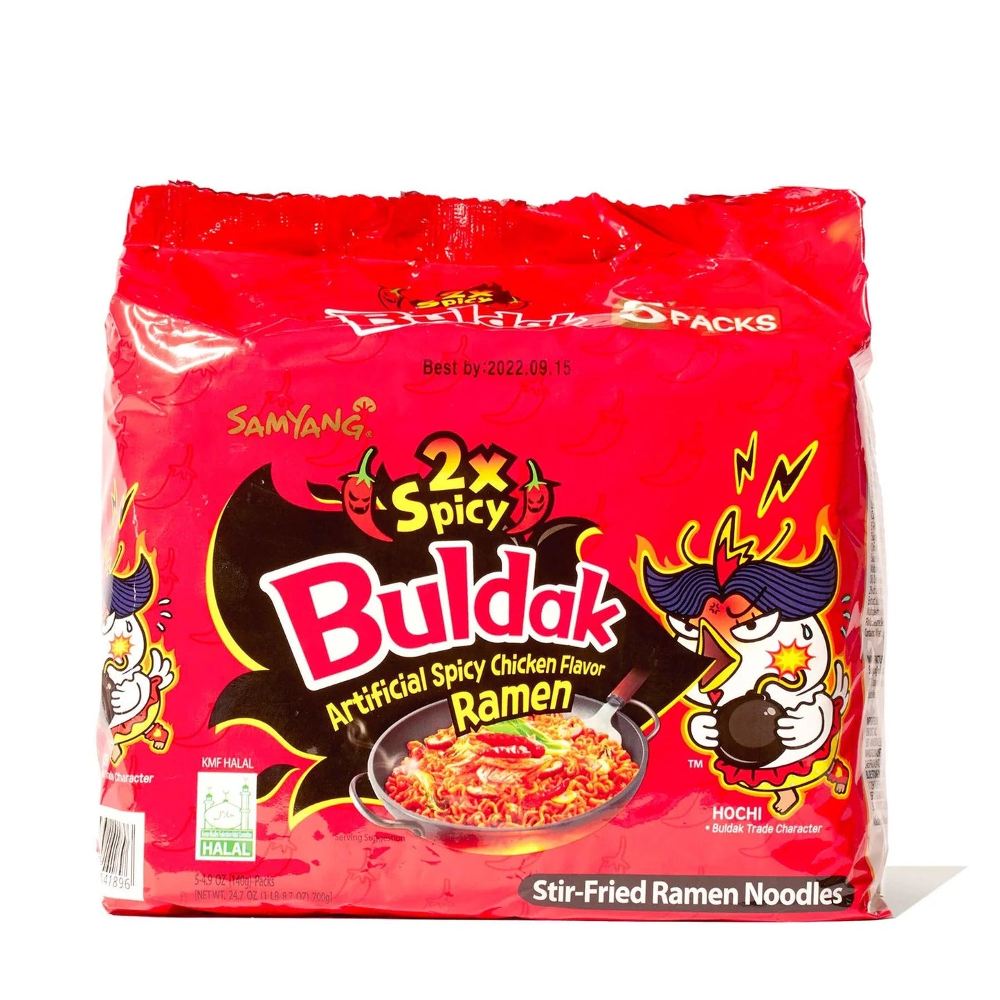 Buldak Ramen 2X Spicy Flavor 5 pack