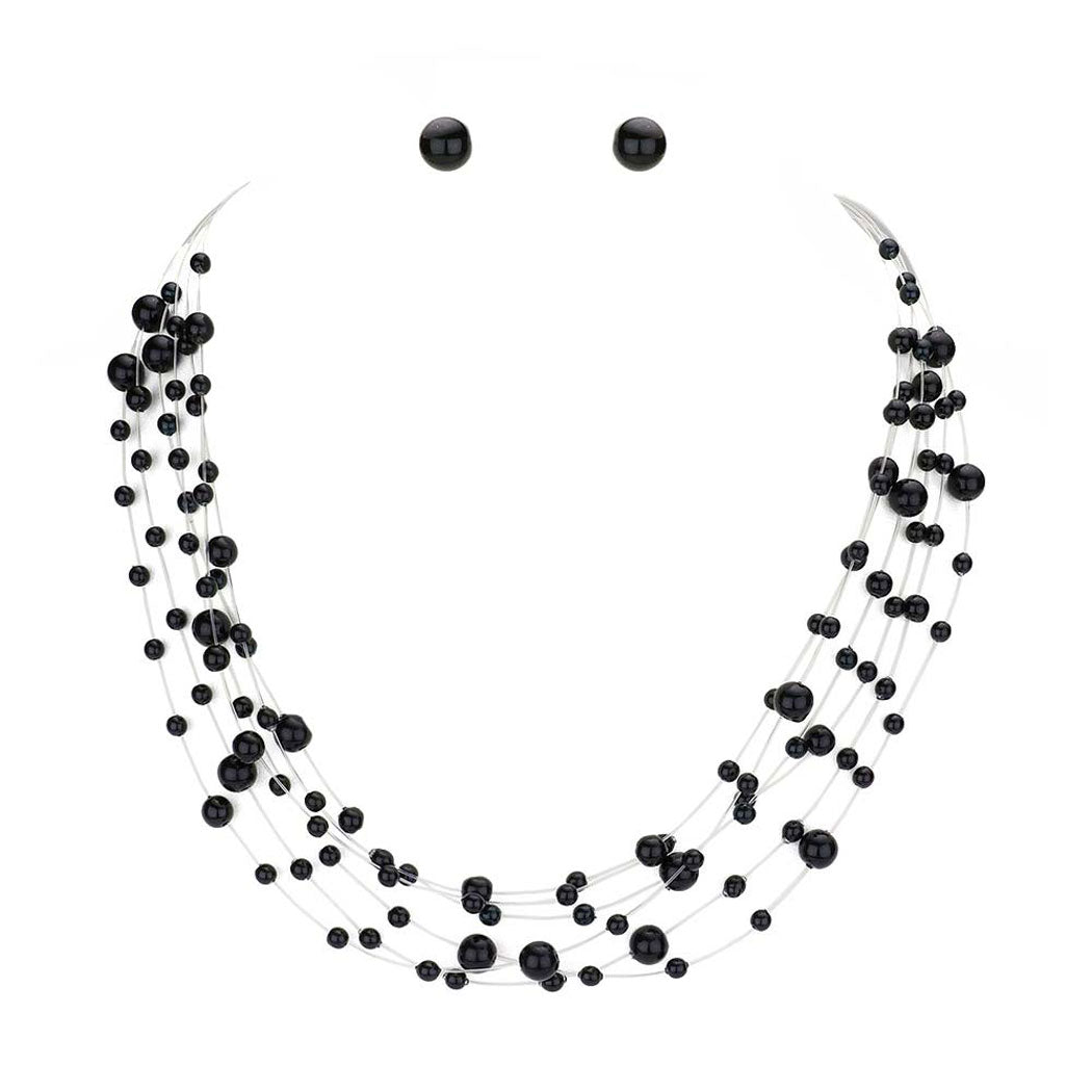 Galactic Pearl Collar Necklace