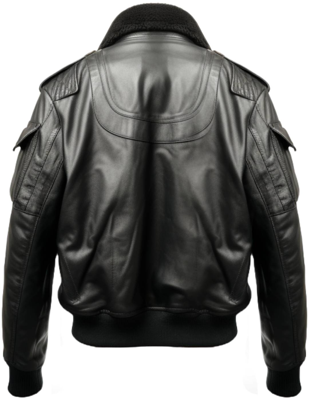 Black Bomber Leather Jacket – Aviator B3 Style