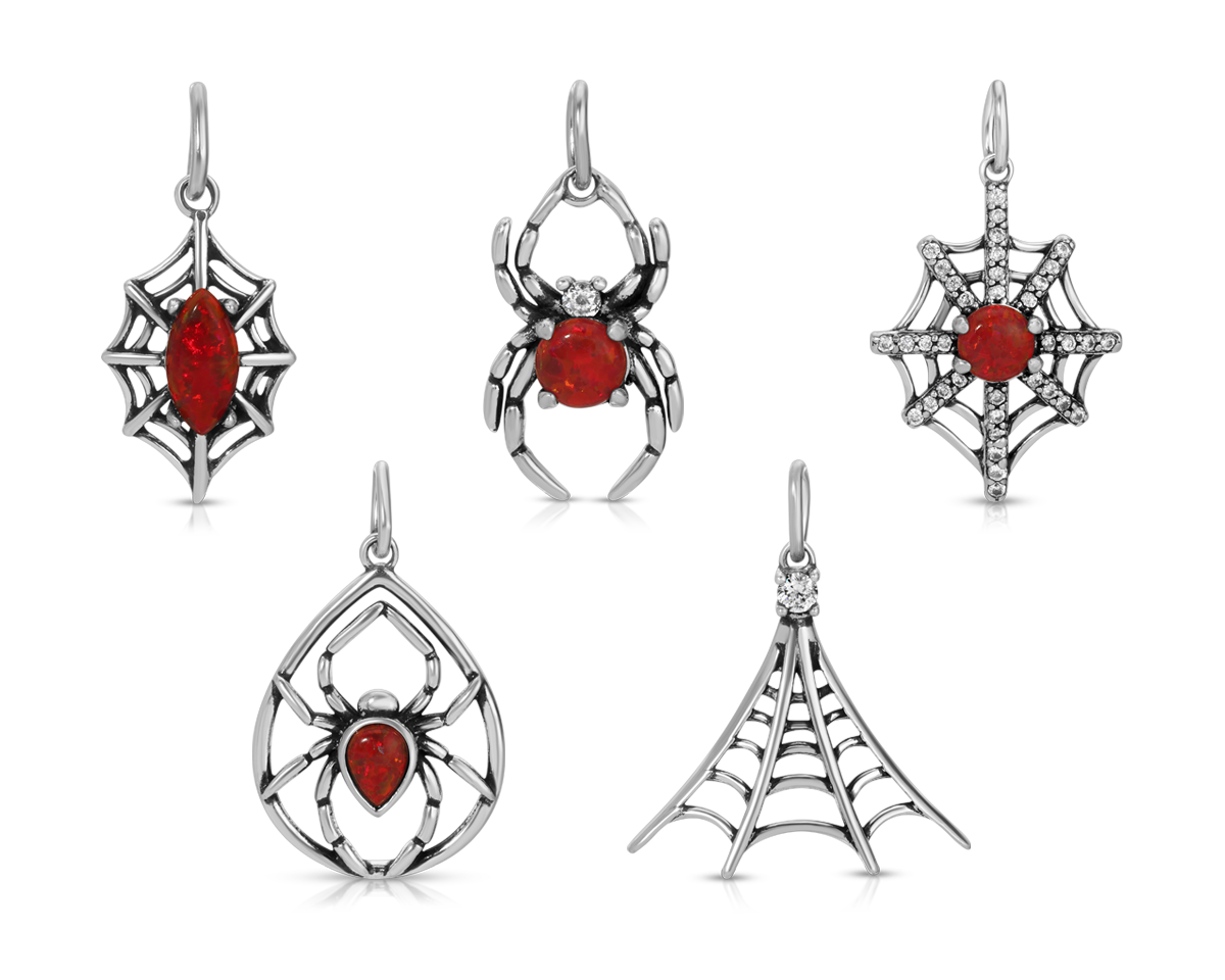 Black Widow - Jewel Candle Ceramic - Sterling Silver