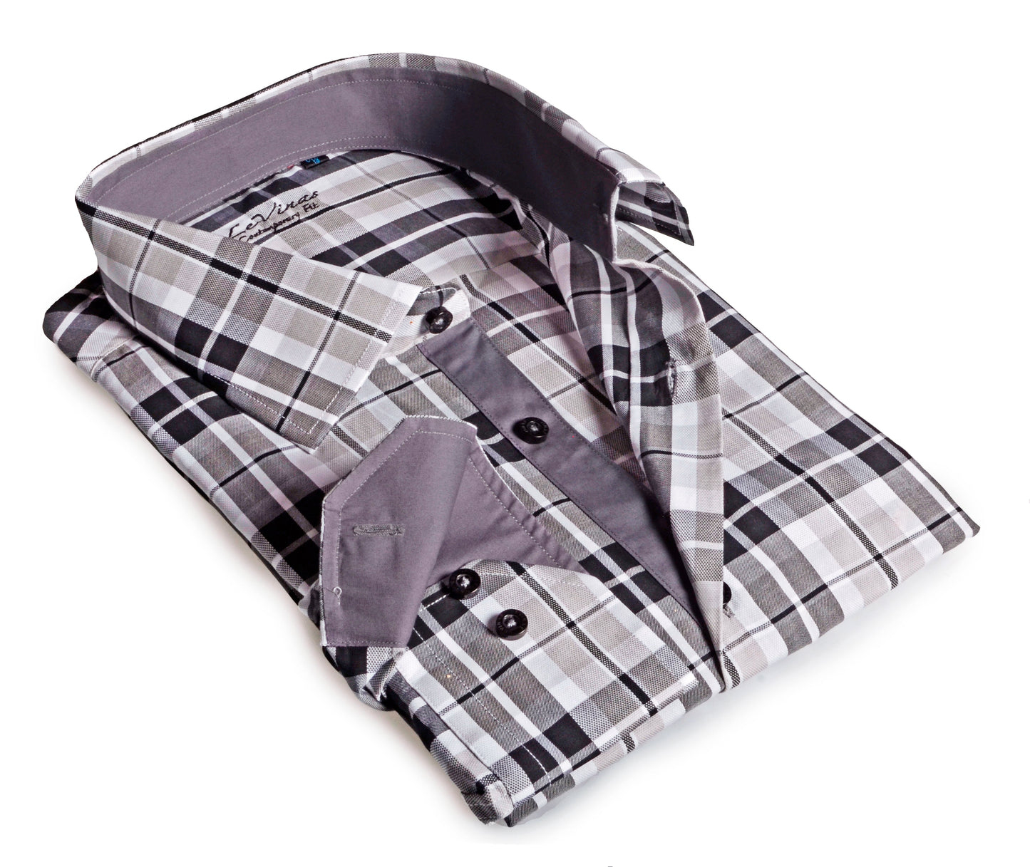 Button-Up Shirt // - Contemporary Fit - contrast trimming - final sale - Size 2X-Large
