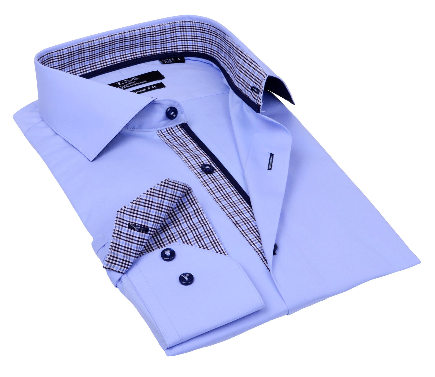 Button-Up Shirt // - Tailored Fit - contrast trimming - final sale - Size Small